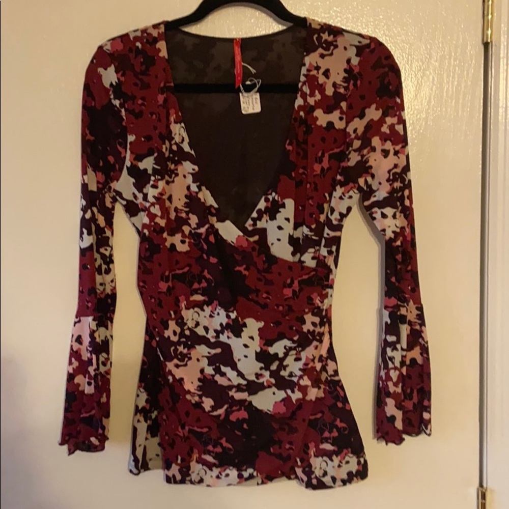 Bell sleeve top
